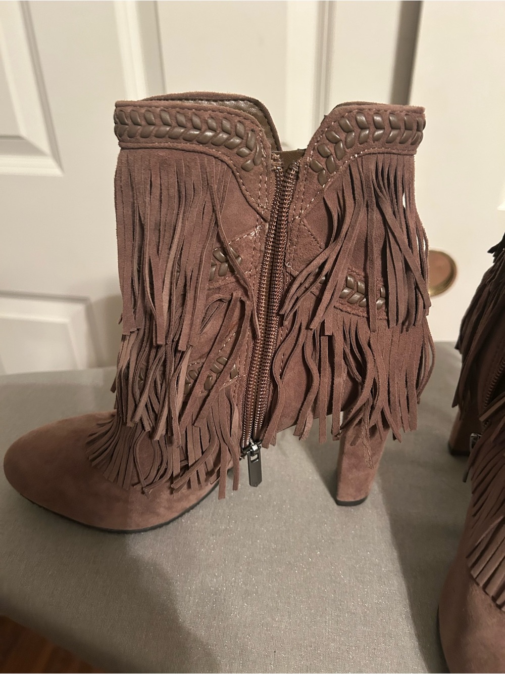 Sam Edelman fringed boots - Picture 2 of 5